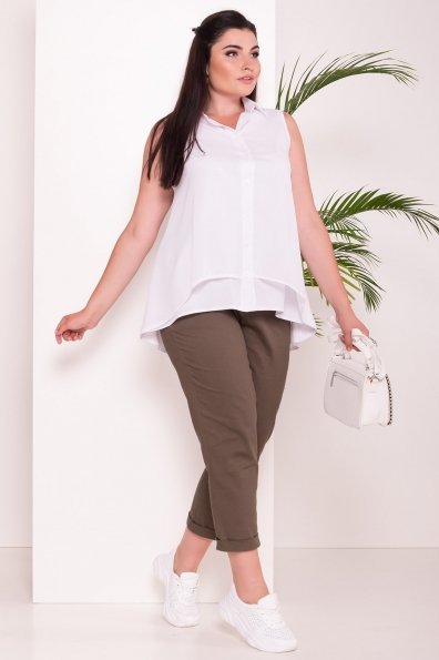 Удлиненная Рубашка Мелория Donna 7521 Цвет: Белый