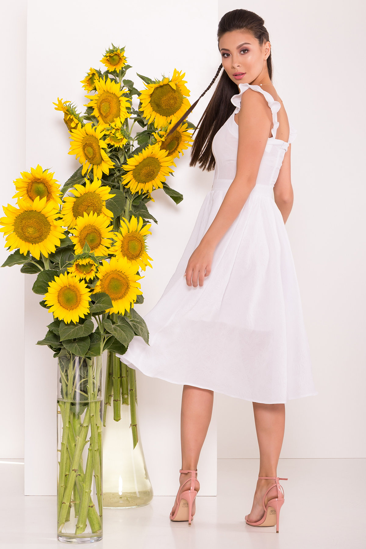 Платье Ундина 7587 АРТ. 43530 Цвет: Белый - фото 2, интернет магазин tm-modus.ru