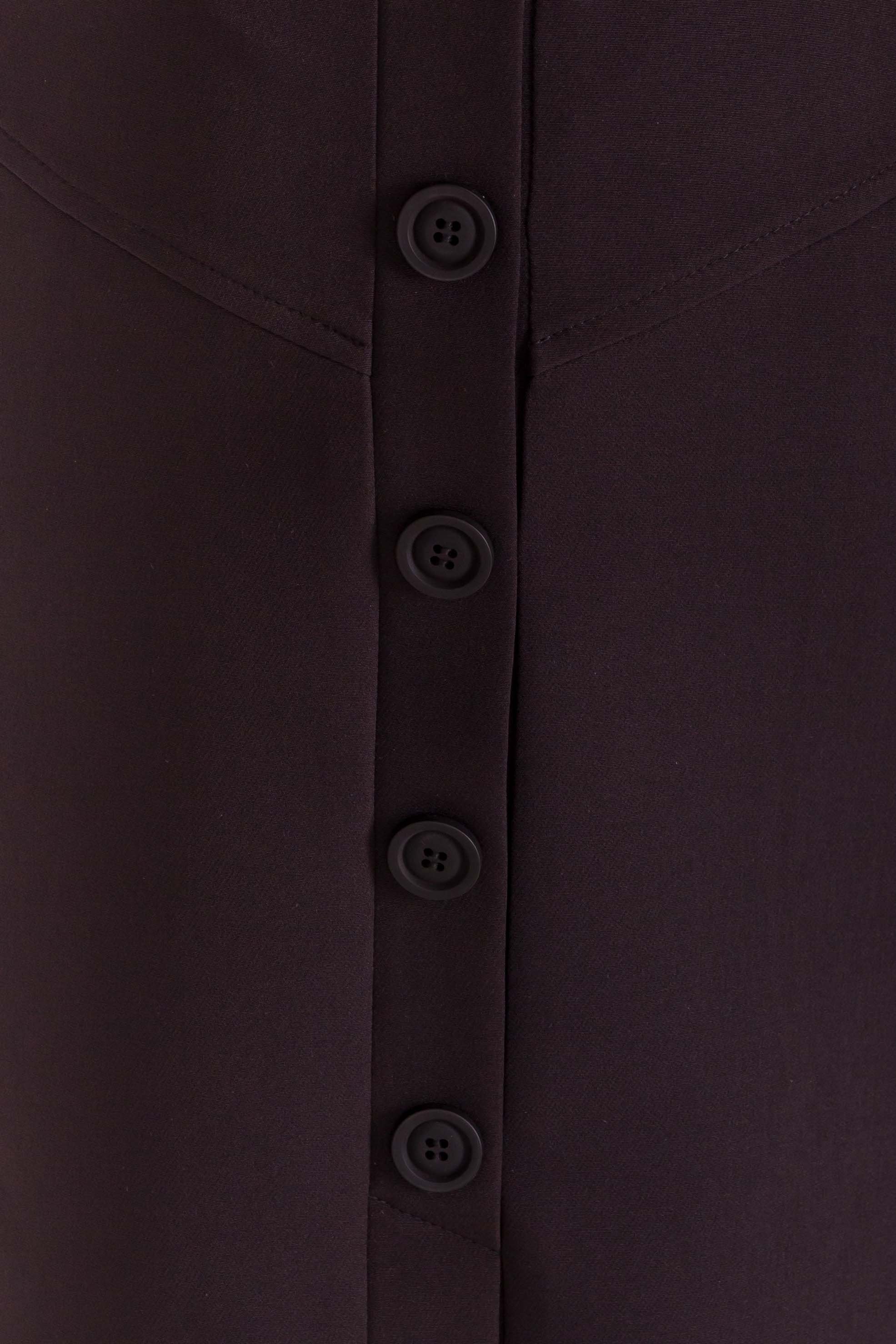 Трапециевидная юбка мини длины Ньюарк 7705 АРТ. 43613 Цвет: Черный - фото 8, интернет магазин tm-modus.ru