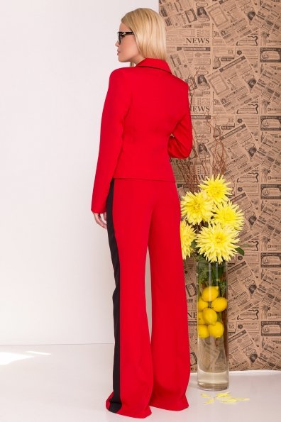 Локи костюм жакет   брюки из костюмной ткани 6964 Цвет: Красный/черный