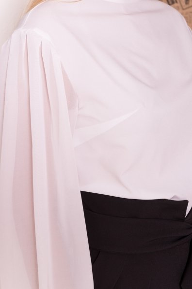 Нарядная блуза из шифона Сейшил 7746 Цвет: Белый