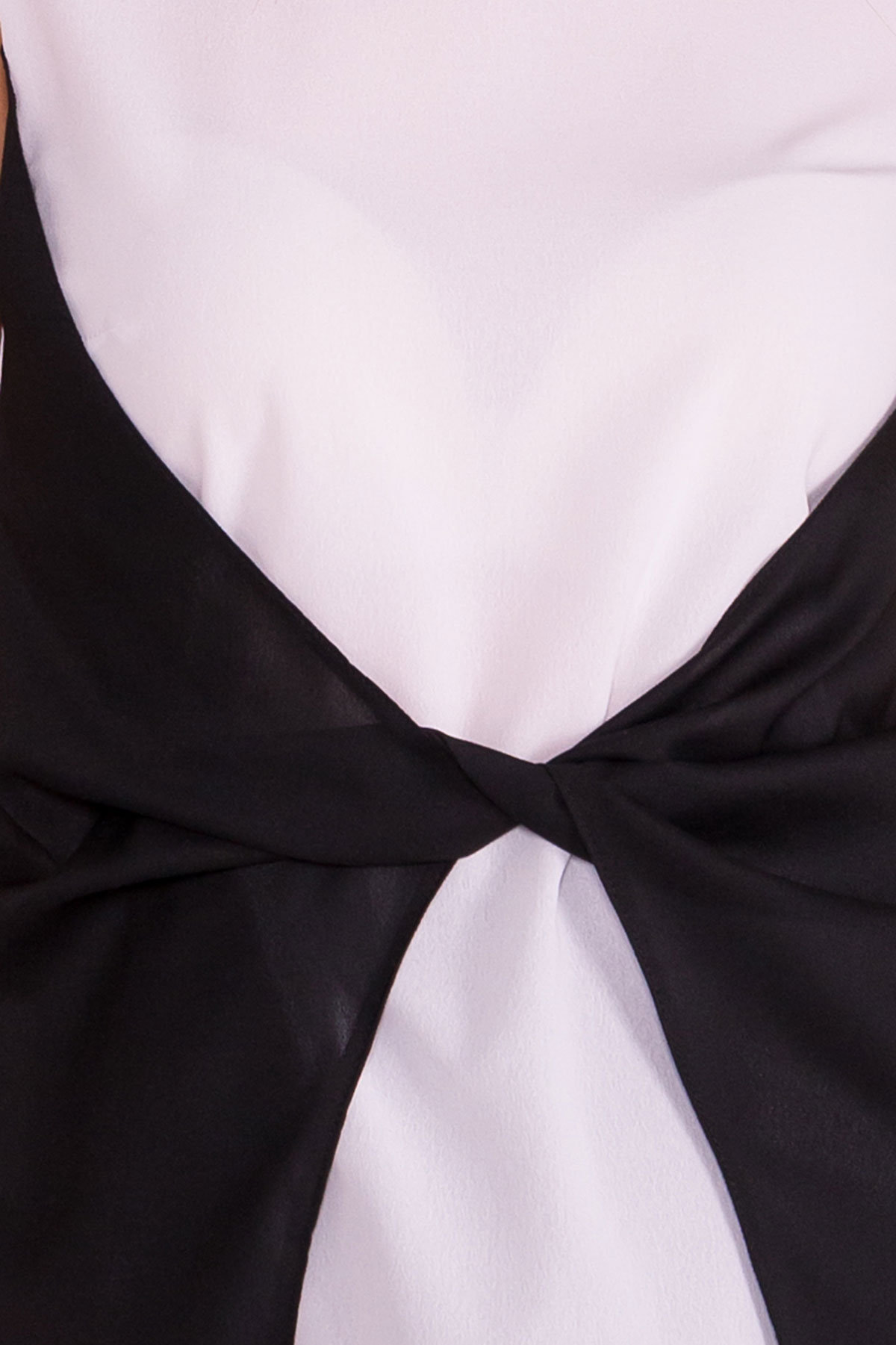 Черно-белая блуза Борнео 7655 Цвет: Белый/черный
