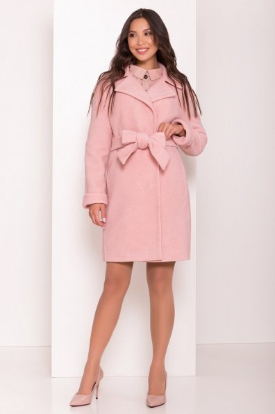 Пальто цвета нежно-розовая пудра Приора 6046 Цвет: Пудра