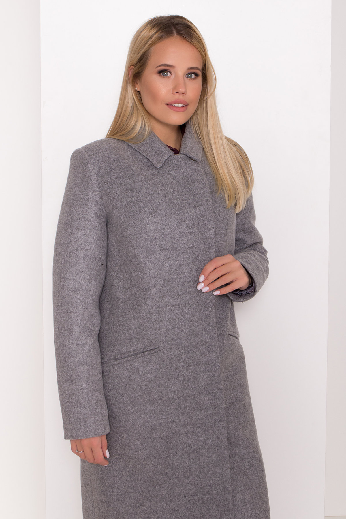 Пальто зима в классическом стиле Реджи классик 8200 Цвет: Серый 1