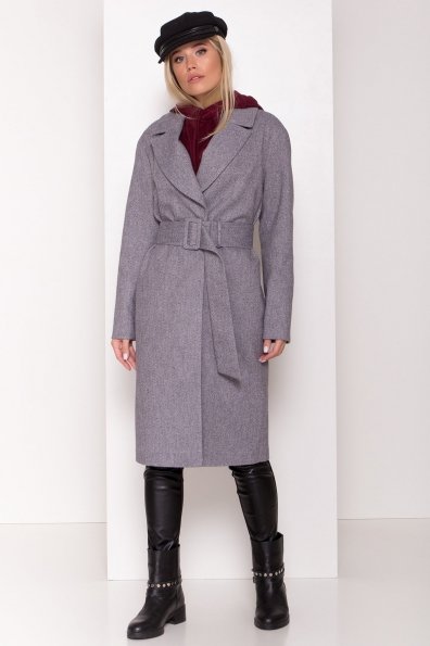 Демисезонное пальто Севен 8030 Цвет: Серый 2