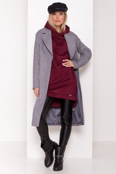 Демисезонное пальто Севен 8030 Цвет: Серый 2