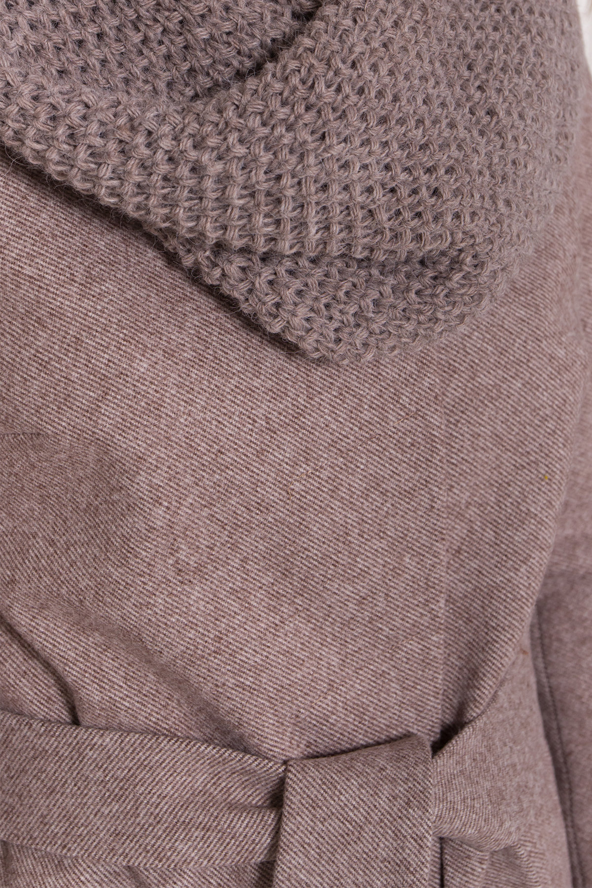 Зимнее пальто со снудом Габи 8205 АРТ. 44220 Цвет: Шоколадный меланж - фото 6, интернет магазин tm-modus.ru