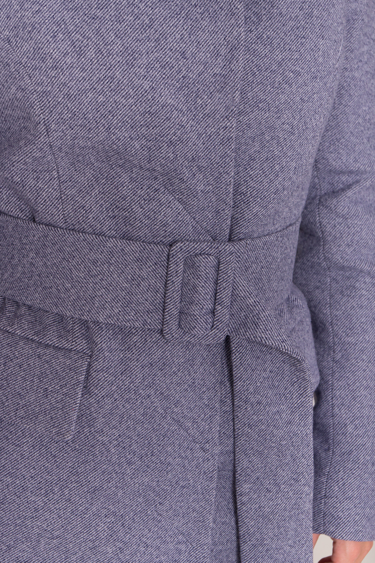Полуприталенное зимнее пальто с отложным воротником Лабио 8182 АРТ. 44188 Цвет: Джинс 3 - фото 11, интернет магазин tm-modus.ru