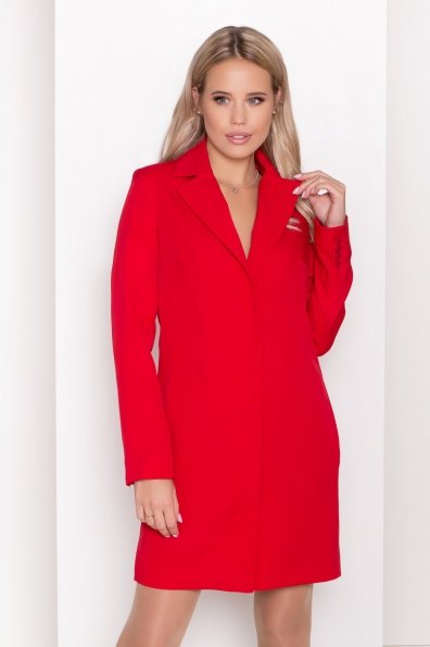 Стильное платье-жакет Маркиза 8095 Цвет: Красный