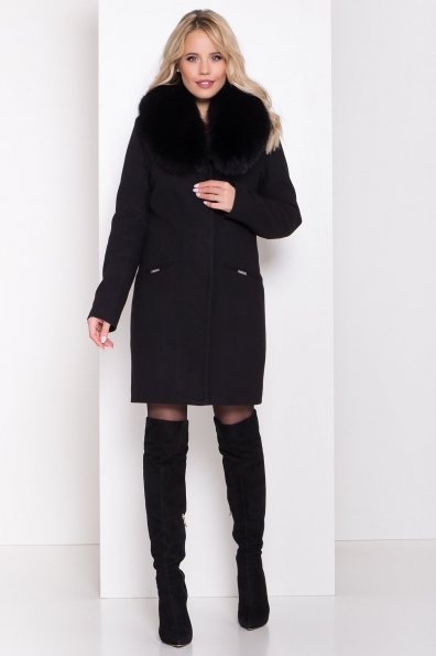 Пальто зима Микадо 8255 Цвет: Черный Н-1