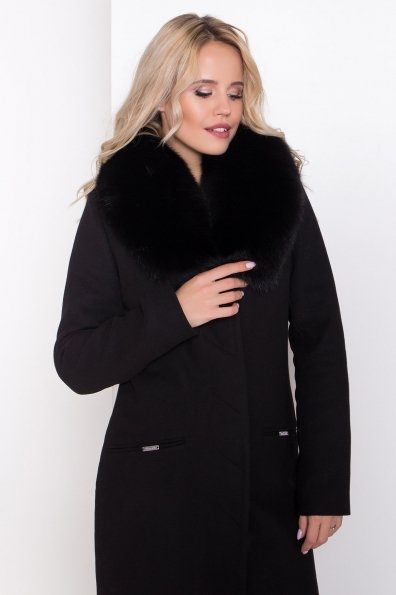 Пальто зима Микадо 8255 Цвет: Черный Н-1