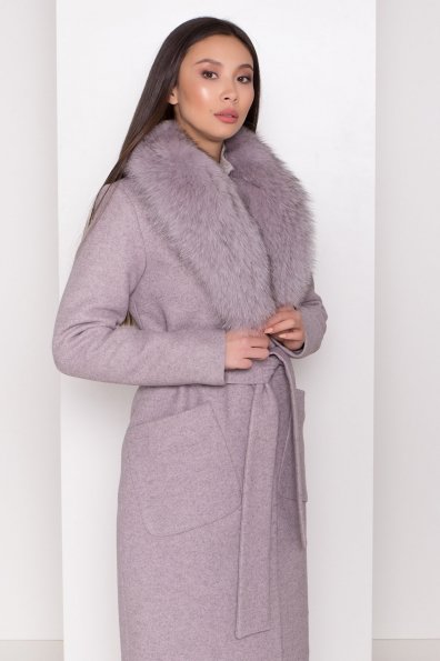 Пальто зима Габриэлла 8388 Цвет: Серо-розовый 46