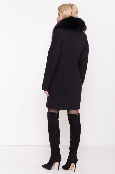 Зимнее пальто черного цвета Камила 8467 Цвет: Черный Н-1