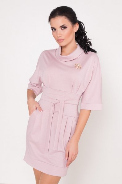 Трикотажное платье Вассаби 8478 Цвет: розовый