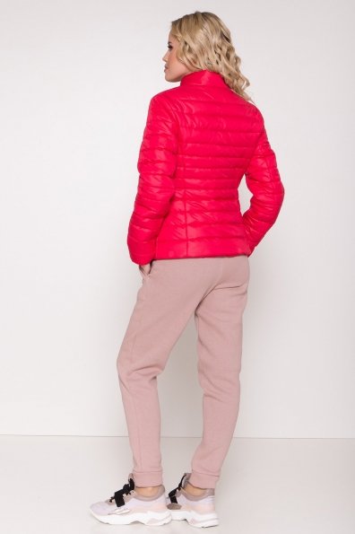 Стеганная демисезонная куртка Лоррейн 8445 Цвет: Красный