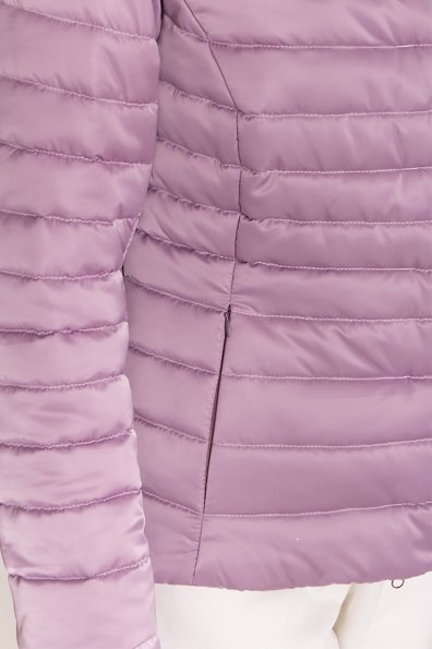 Стеганная демисезонная куртка Лоррейн 8445 Цвет: Серо-розовый