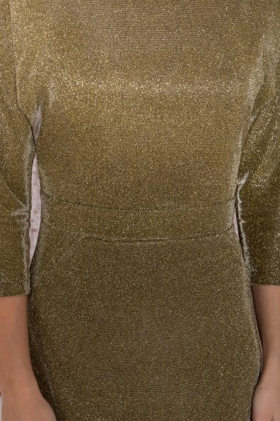 Платье-хамелеон из трикотажа с люрексом Инглот 8428 Цвет: Золото
