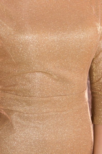 Платье-хамелеон из трикотажа с люрексом Инглот 8428 Цвет: Золото/розовый