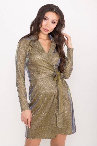 Платье Шати 8686 Цвет: Золото/электрик