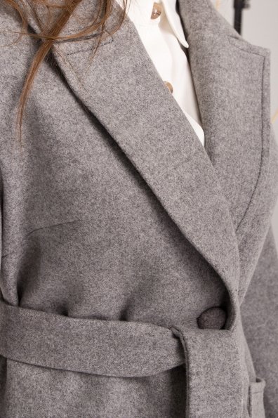 Пальто Вейсона 8801 Цвет: Серый меланж