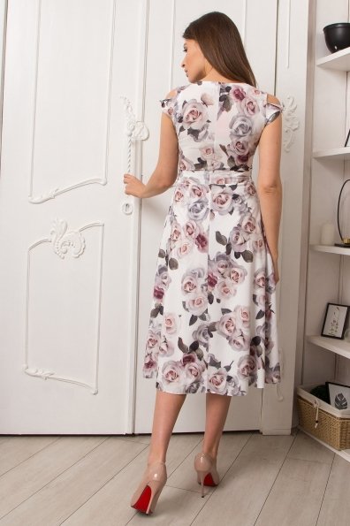 Платье Жане 9097 Цвет: Розы молоко/пудра/розовый