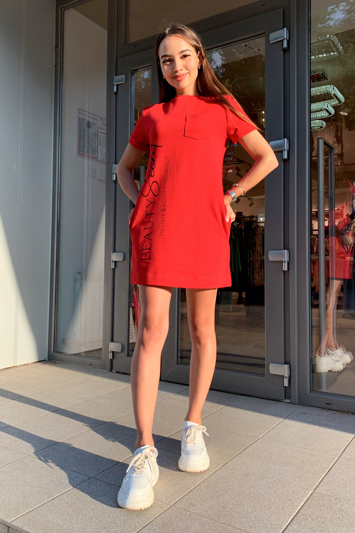 Платье Коди 9355 АРТ. 45733 Цвет: Красный - фото 2, интернет магазин tm-modus.ru