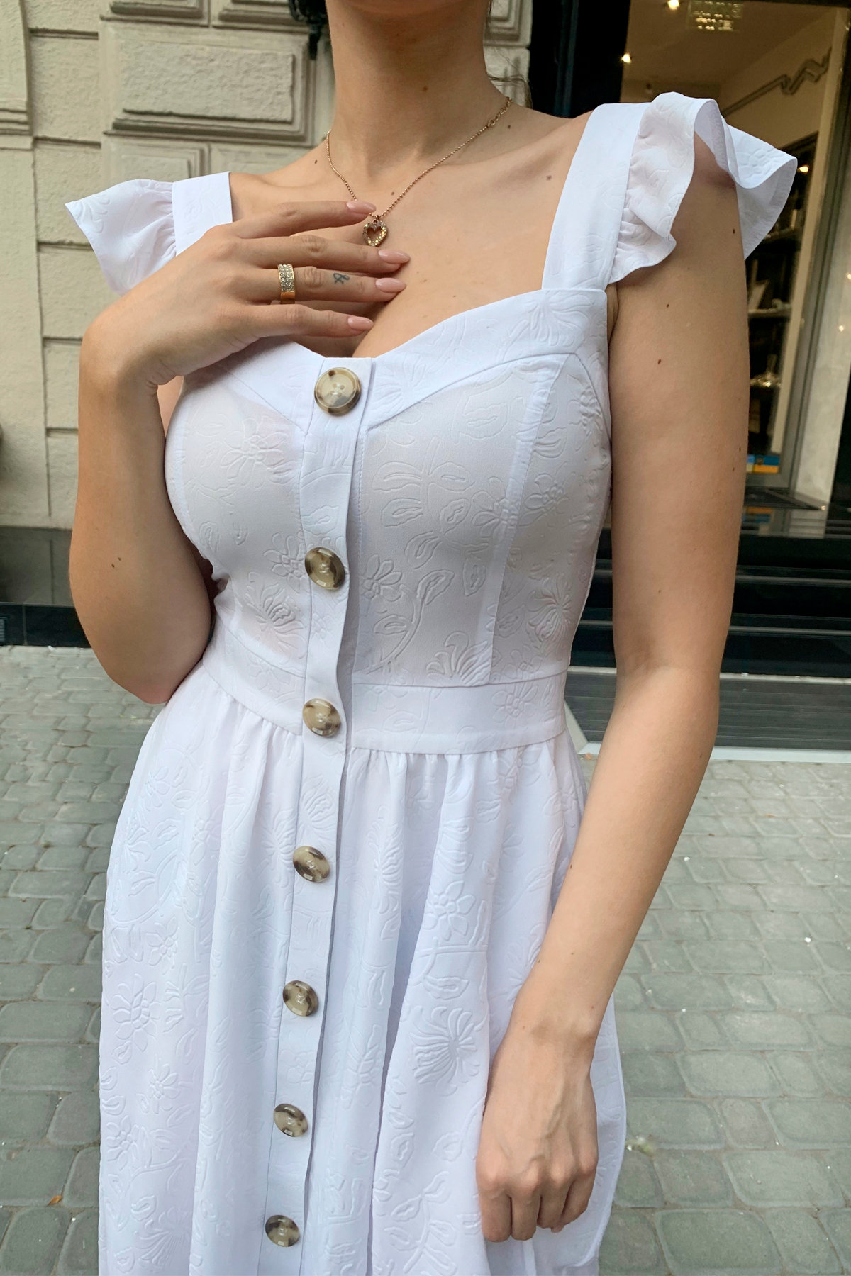 Платье Ундина 9441 АРТ. 45802 Цвет: Белый - фото 5, интернет магазин tm-modus.ru