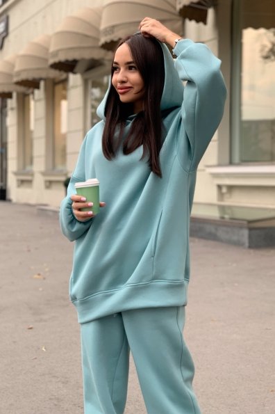  Марион костюм в  стиле Oversize  3х нитка 9651 Цвет: Олива