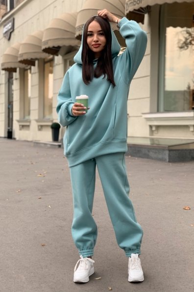  Марион костюм в  стиле Oversize  3х нитка 9651 Цвет: Олива
