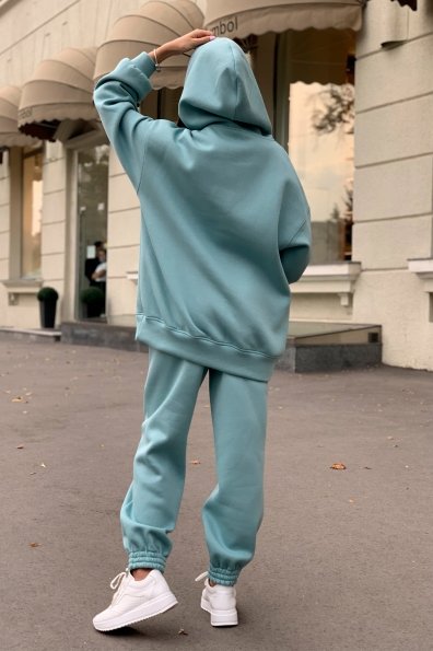  Марион костюм в  стиле Oversize  3х нитка 9651 Цвет: Олива