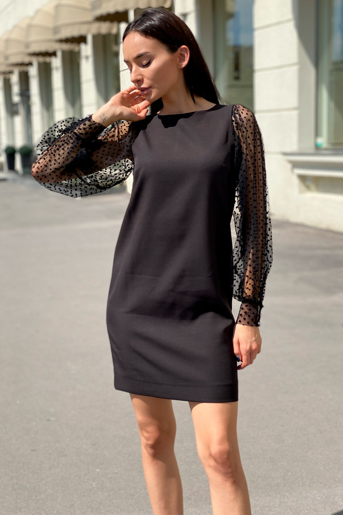 Платье Висконти 8978 АРТ. 45288 Цвет: Черный - фото 3, интернет магазин tm-modus.ru