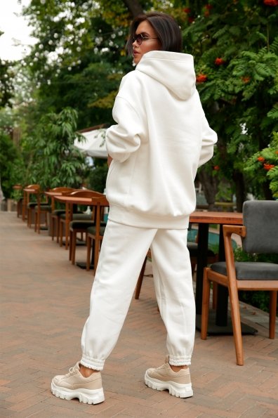  Марион костюм в  стиле Oversize  3х нитка 9651 Цвет: Молоко
