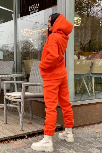МДС трикотаж 3х нитка с начесом костюм 9986 Цвет: Оранжевый
