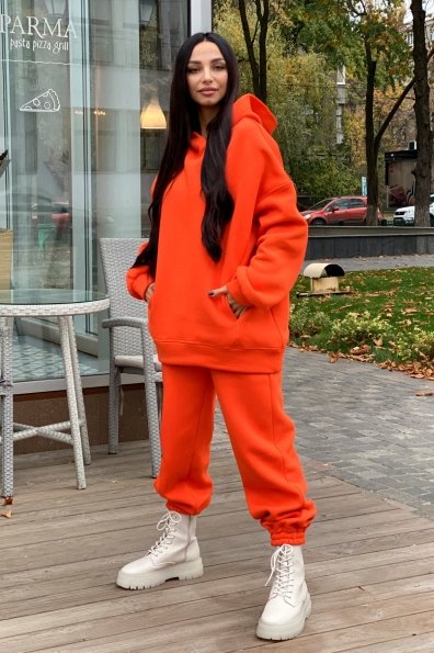  Марион костюм в  стиле Oversize  3х нитка 9651 Цвет: Оранжевый