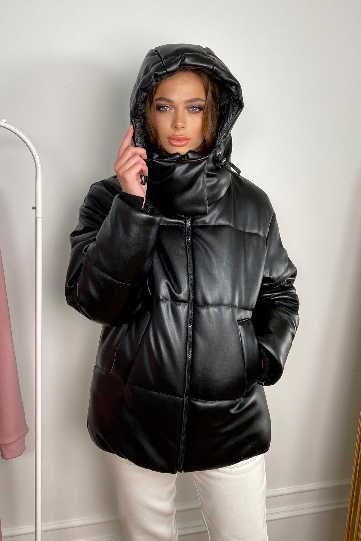 куртки экокожа женские зимние фото