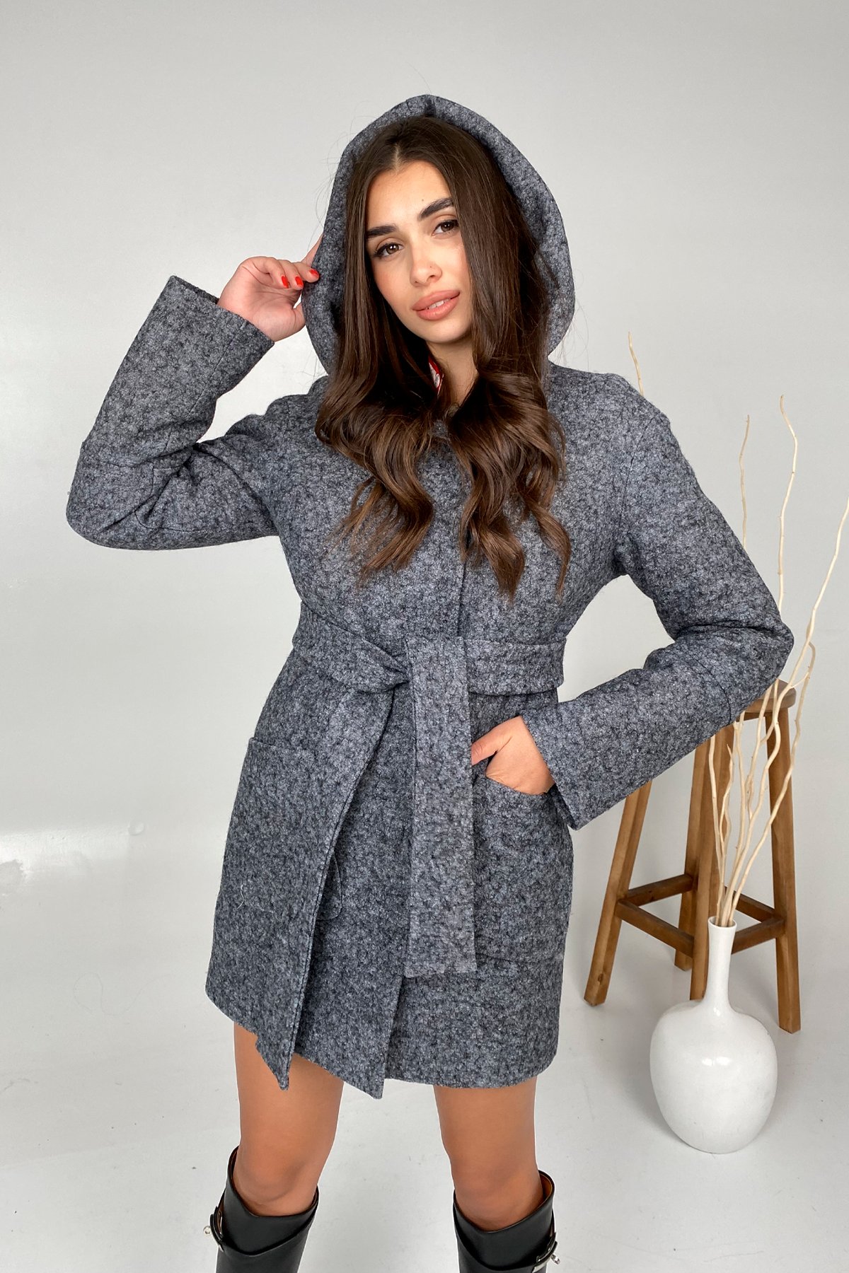 Купить пальто украинского производителя Modus Анита шерсть варенка зима без меха пальто 9936