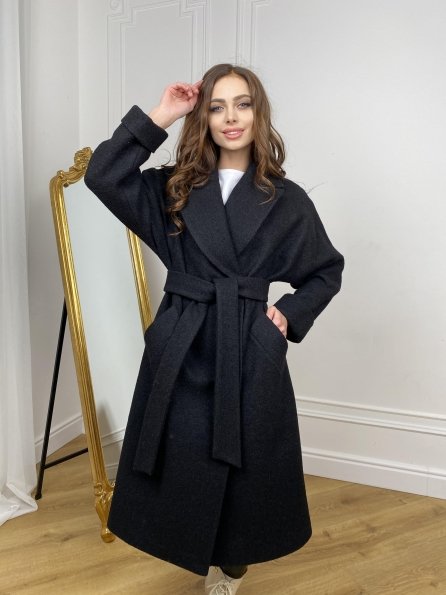 Влада баритон  пальто  из пальтовой ткани 10313 Цвет: Черный