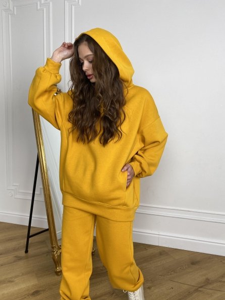  Марион костюм в  стиле Oversize  3х нитка 9651 Цвет: Горчица
