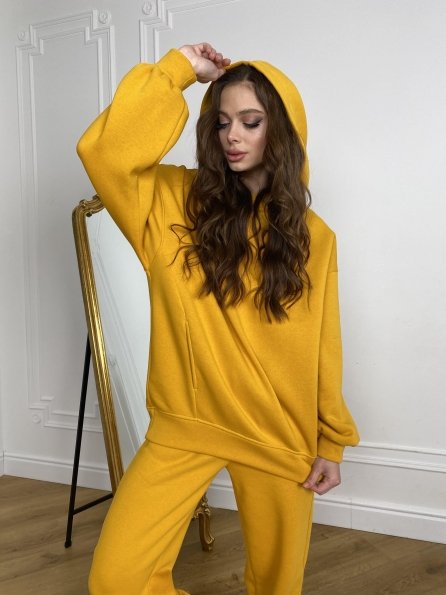  Марион костюм в  стиле Oversize  3х нитка 9651 Цвет: Горчица