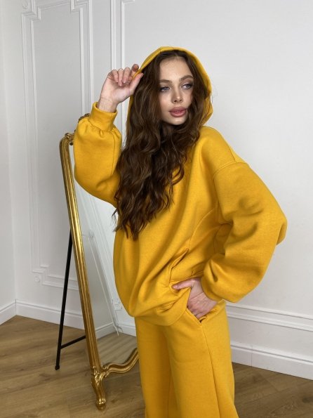  Марион костюм в  стиле Oversize  3х нитка 9651 Цвет: Горчица