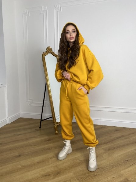  Марион костюм в  стиле Oversize  3х нитка 9651 Цвет: Горчица