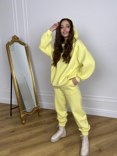  Марион костюм в  стиле Oversize  3х нитка 9651 Цвет: Лимон