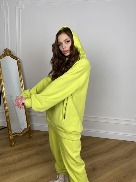  Марион костюм в  стиле Oversize  3х нитка 9651 Цвет: салатовый