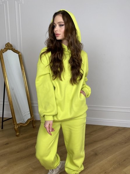  Марион костюм в  стиле Oversize  3х нитка 9651 Цвет: салатовый