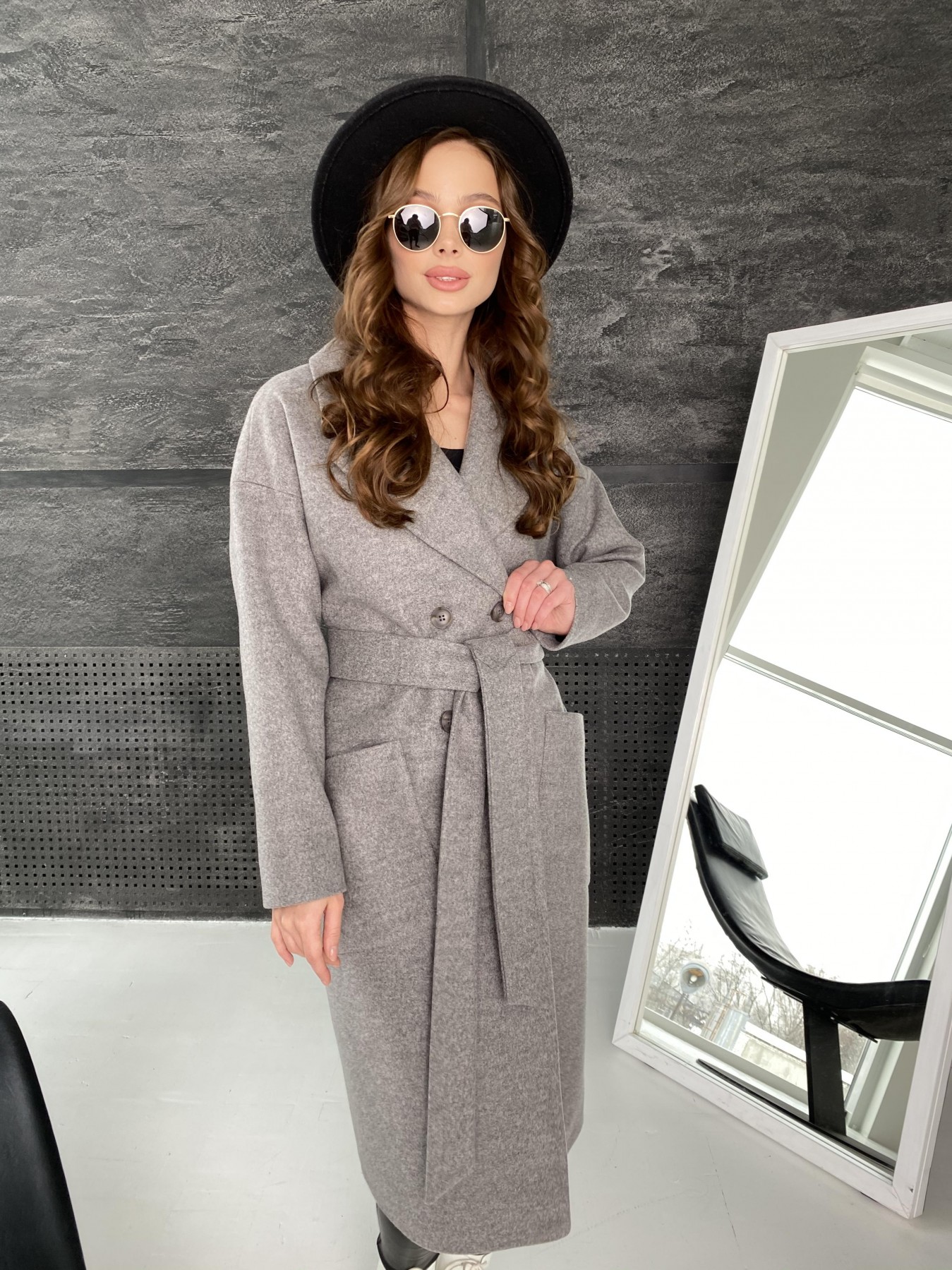 Магазины женского демисезонного пальто от Modus Свайп макси пальто из кашемира, меланж 10615