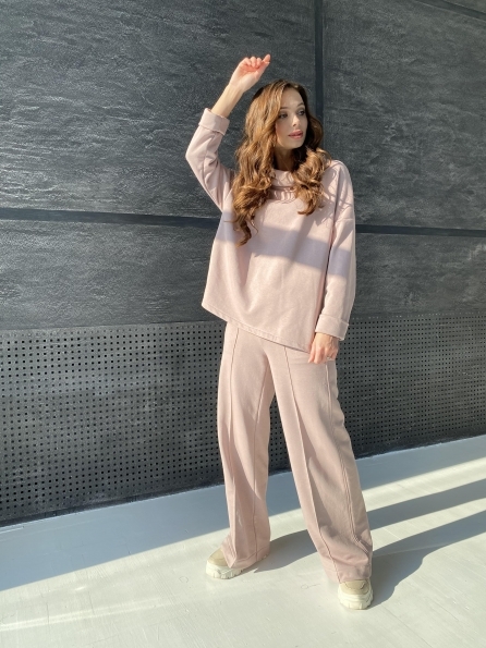 Джаст костюм Oversize  3х нитка 10564 Цвет: Кофе