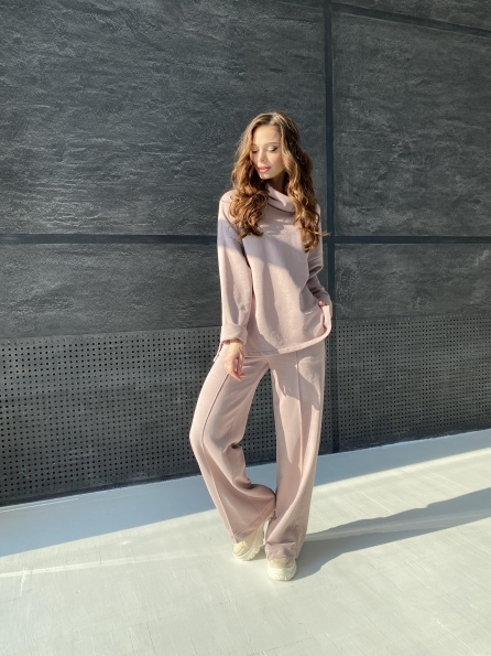 Джаст костюм Oversize  3х нитка 10564 Цвет: Кофе