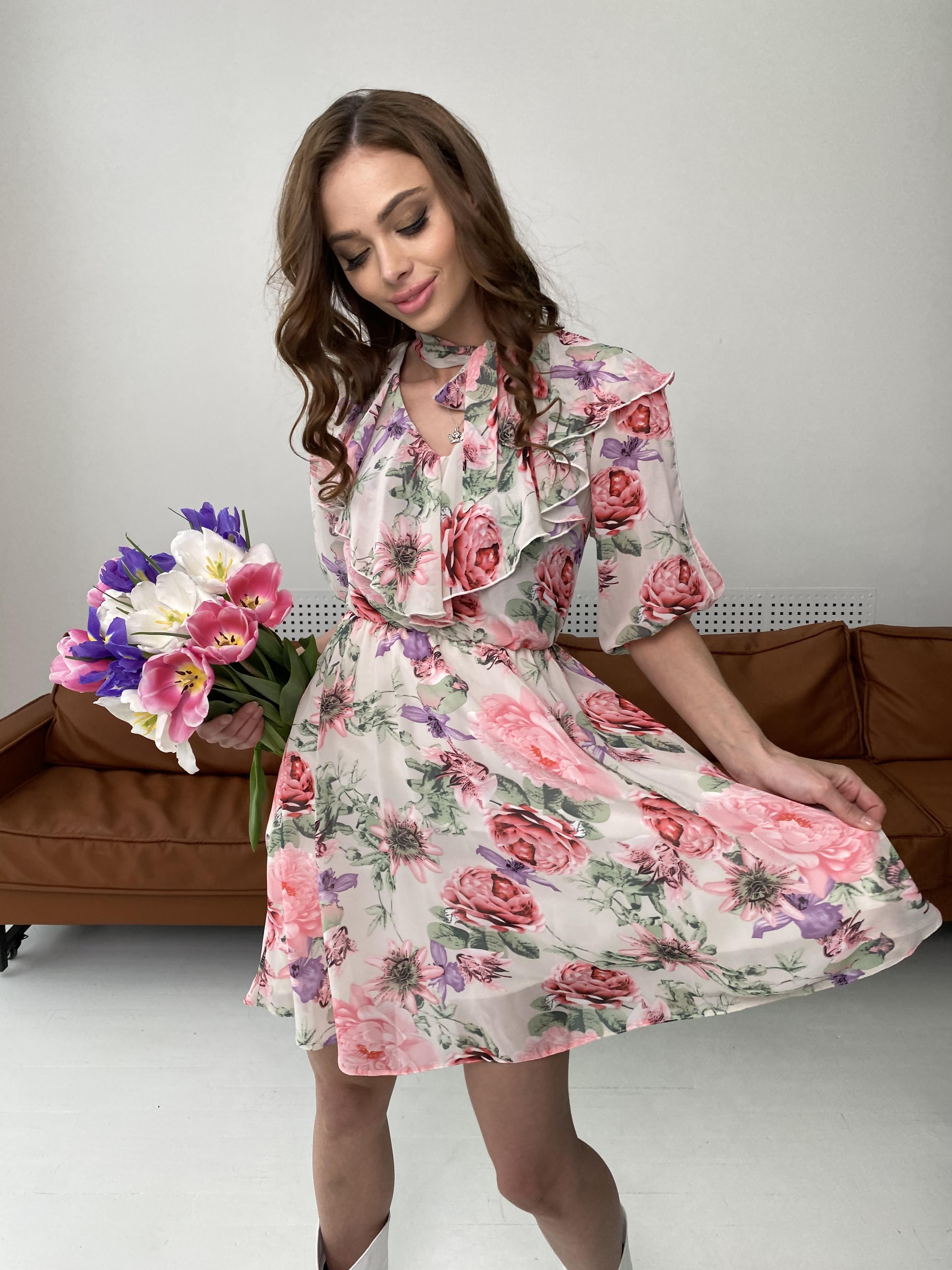 Купить платья оптом Украина Блюз платье в леопардовый принт 7093