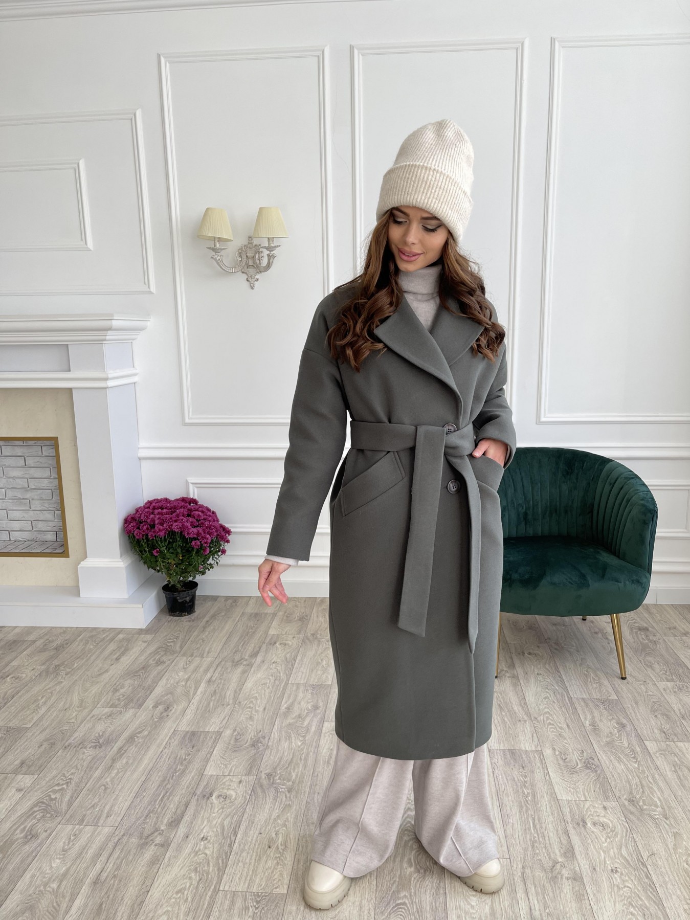 Женское пальто от производителя от Modus Сенсей макси удлиненное зимнее пальто из кашемира 11893