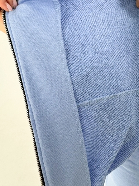 Басти Трикотаж 3х нитка  костюм 14260 Цвет: Голубой
